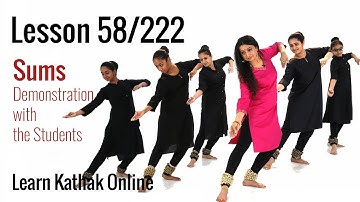 Sum Demonstration with Shishyas or Students in Kathak | Learn Kathak Online | Lesson 58/222