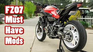 Yamaha FZ/MT07 MUST Have Mods + Mods I Still Want