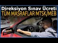 Direksiyon Sınavı Ücreti Ehliyet Sınavı 2.Hak Fiyatları Sürücü Kursu Fiyaları Güncel