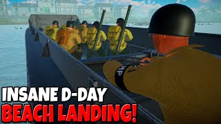 Epic NEW D-DAY Beach Invasion Under MG-42 FIRE - Easy Red 2: WWII Battle Simulator