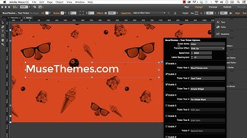 Using a Text Ticker in Adobe Muse CC 2014 - Free Widget by MuseThemes.com