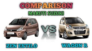 Maruti Suzuki Zen Estilo Vs 2014 Maruti Suzuki Wagon R Comparison