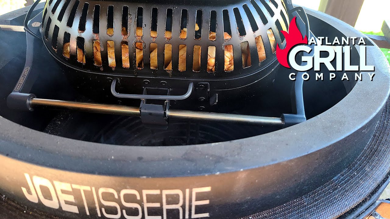 Wings in the Kamado Joe Jotisserie Basket YouTube