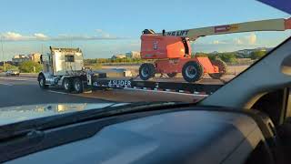 Highway Haulers  Empire Transport Hauling A JLG 460SJ Boom Lift  East Mesa, AZ May 16, 2024