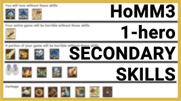 HoMM3 1-hero Guide #2 - Secondary Skills