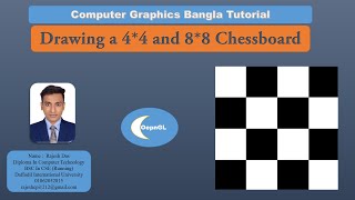 Famous Drawing a 4*4 ChessBoard | 8*8 Chess Board | OpenGL | Creative Coders | 2021 Profile