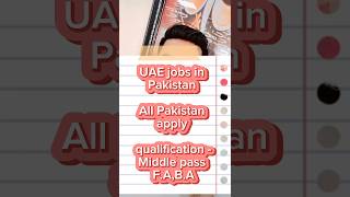 Today Jobs in Pakistan #shorts #youtubeshorts #todayjobsinpakistan