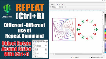 How to use Repeat Command in CorelDRAW | Repeat and Rotate Command in CorelDraw