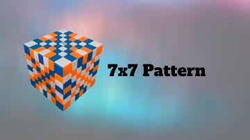 7x7 Pattern: 3 Colour pattern [Tutorial]