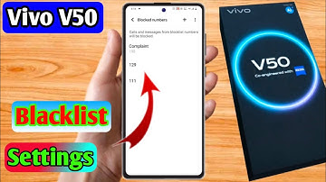 how to delete blacklist number in vivo v50 | vivo v50 blacklist setting