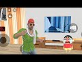 😱Shin-chan broke the TV 📺 Indian theft auto simulator 