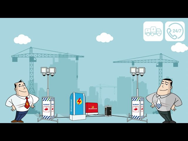 Bredenoord und BauWatch präsentieren B-Safe! Mietpaket. Strom und Sicherheit für Ihre Baustelle.