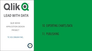 Qlik Sense TC Ice Cream Inc Project Video 09 (10. Exporting Charts/Data; 11. Publishing)