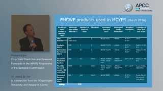 [APCC workshop Session Video] Crop Yield Prediction and Seasonal Forecasts, the MARS Programme...