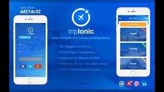 tripIonic - Ionic 3 flights cruises trains booking theme Wealth