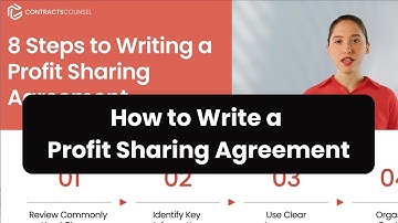 How to Write a Profit Sharing Agreement [8 EASY steps]