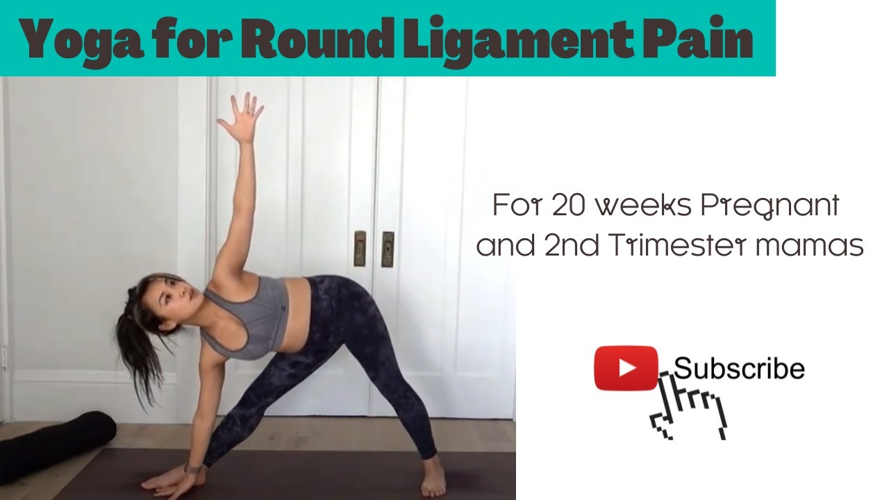 20 weeks Pregnant & 2nd Trimester Prenatal Yoga for underbelly & round ligament Prenatal Workout
