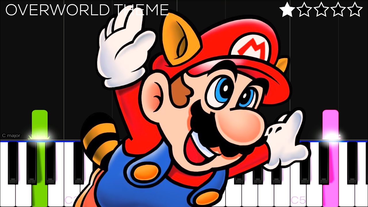 Overworld Theme - Super Mario Bros. | EASY Piano Tutorial