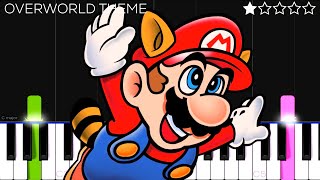 Overworld Theme - Super Mario Bros. | EASY Piano Tutorial