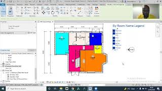 Deleting rooms legend in Revit 2022