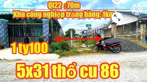 Bán đất gần Ql22 chợ trường học khu công nghệ giá rẻ