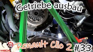🛠️#33 Getriebe ausbau beim Renault Clio 2 nach defekten Differentiallager | transmission remove