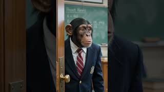 Walking into class 20 mins late like... 🚶♂️💀 #schoollife #relatable #monkey #memes #shorts