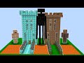 1$ GÜVENLİ KULE EV VS 1000$ GÜVENLİ KULE EV 😱 - Minecraft