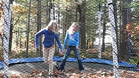 Trampoline and Leaves October 23, 2010