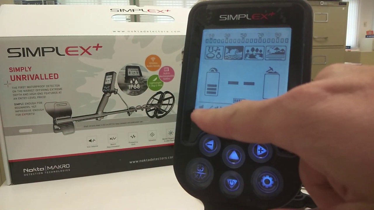 เครื่องตรวจจับโลหะใต้ดิน simplex+ - YouTube