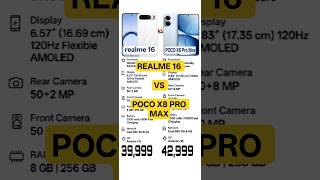 REALME 16 VS POCO X8 PRO MAX !! #shorts #trending #viral #youtubeshorts #love #funny #shortvideo #yt