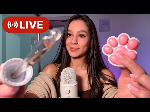 ASMR ДЛЯ СНУ😴 Найкращі тригери в прямому ефірі (нерозбірливий шепіт, тапінг, скретчінг, мурашки)