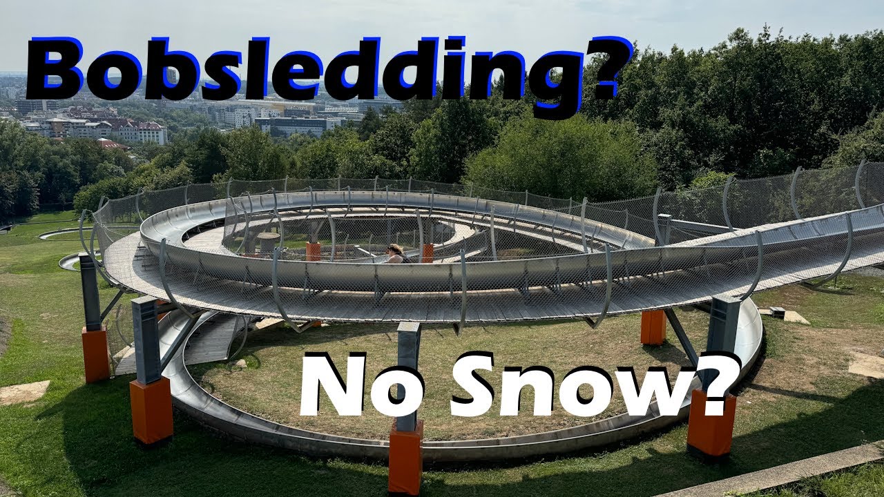 Summer Time Bobsledding in the Middle of Prague! It's like a roller coaster but less safe!