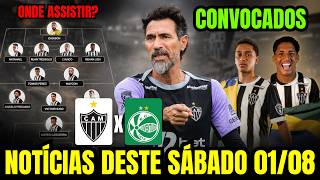 GALO NEWS ROUNDUP THIS SATURDAY (08/01): ATLÉTICO-MG VS. JUVENTUDE - GET ALL THE DETAILS | 2 CALL...