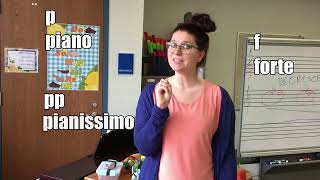 Dynamics Let's Learn mf & mp, Elementary Music Dynamics