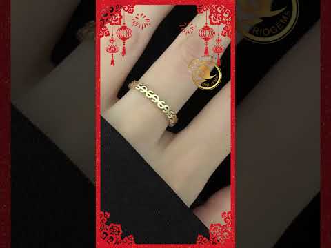 Nhẫn Kim Tiền VÀNG 18K610 may mắn