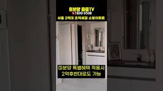 2억대 서울 미분양 아파트 초역세권 소형