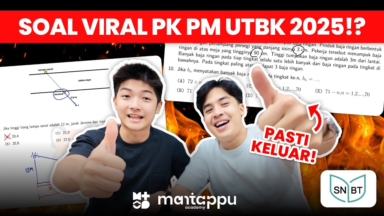 FIX KELUAR! TRIK & SOAL UTBK 2025 PENALARAN MATEMATIKA & PENGETAHUAN KUANTITATIF! | MANTAPPU ACADEMY