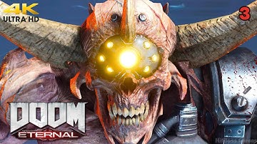 DOOM Eternal Full Game Part 3 Walkthrough No Commentary [ Ps5 4K 60FPS HDR ]