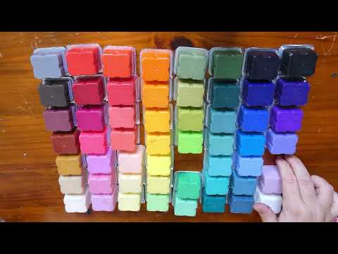 Miya/Himi Gouache unboxing and full review 56 colors set by Sakuems