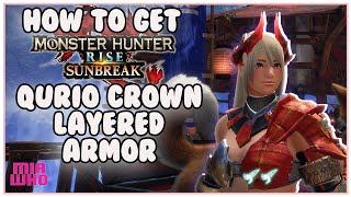 How to get Qurio Crown Layered Armor Set Monster Hunter Rise Sunbreak screenshot 3