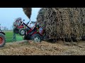 MF 260 Tractor &amp; sugarcane loaded Trolley | fully sugarcane loaded Trolley in field work