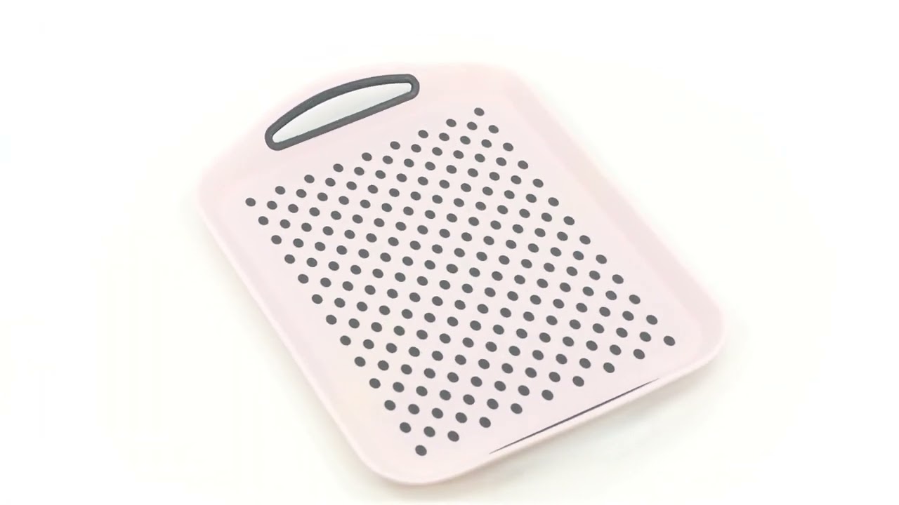 Rectangular Non-Slip Top and Bottom Food Serving Lap Tray - Geezy