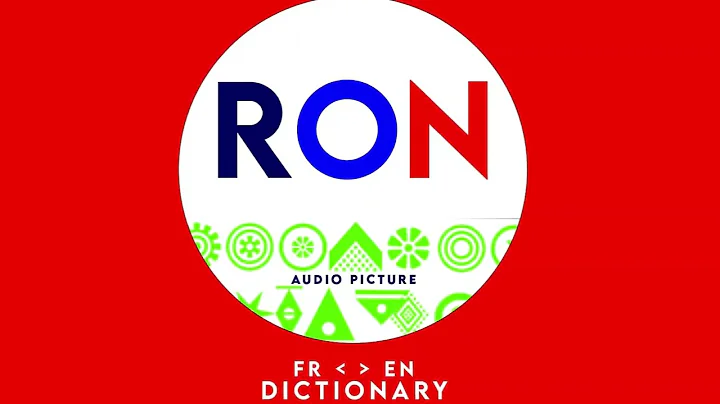 RON FRENCH-ENGLISH   PICTURE AUDIO DICTIONARY