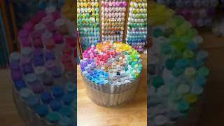 Trying out this rotating marker storage by Ohuhu #review #ohuhumarkers #ohuhualcoholmarkers #art