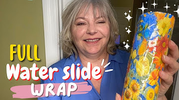 How to Make a Full Tumbler Wrap Using Waterslide Paper