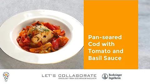 Pan-seared Cod with Tomato and Basil Sauce