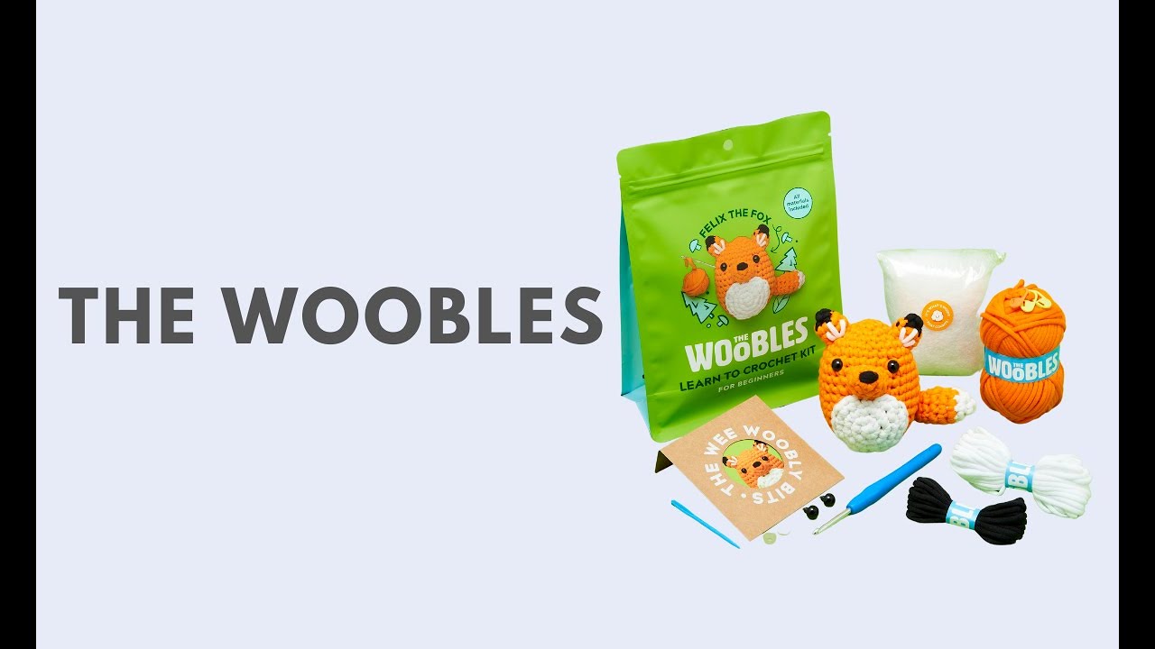 The Woobles Anfänger-Häkelset mit Easy Peasy Garn, Häkelset für komplette  Anfänger mit Schritt-für-Schritt-Video-Tutorials, Sebastian der Löwe:  : Küche, Haushalt & Wohnen