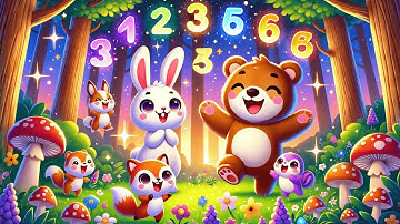 Magic Numbers! Learn 1-10 with Fun Cartoons & Cute Animals!