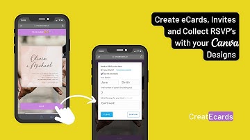 CreatECards: How to create eCards and Invitation in Canva and also collect RSVPs. For FREE!